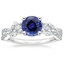 18KW Sapphire Luxe Willow Three Stone Diamond Ring (1/2 ct. tw.), smalltop view
