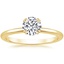 18K Yellow Gold Aveline Ring, smalltop view