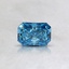 0.36 Ct. Fancy Vivid Blue Radiant Lab Created Diamond