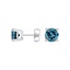 Silver Solitaire London Blue Topaz Stud Earrings, smalladditional view 1
