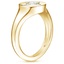 18K Yellow Gold Fairfax Diamond Signet Ring, smallside view