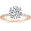 14K Rose Gold Luxe Petite Shared Prong Diamond Ring (1/3 ct. tw.), smalltop view