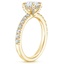 18K Yellow Gold Petite Olympia Diamond Ring, smallside view
