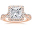 14KR Moissanite Luxe Willow Halo Diamond Ring (2/5 ct. tw.), smalltop view