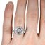 The Zula Ring, smallzoomed in top view on a hand