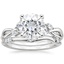 18KW Moissanite Willow Bridal Set (1/4 ct. tw.), smalltop view