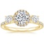 18K Yellow Gold Three Stone Waverly Diamond Ring (3/4 ct. tw.), smalltop view