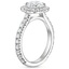18KW Aquamarine Estelle Halo Diamond Ring (3/4 ct. tw.), smalltop view