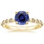 18KY Sapphire Marseille Champagne Diamond Ring (1/4 ct. tw.), smalltop view