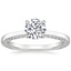 18K White Gold Charlotte Diamond Ring, smalltop view