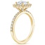 18KY Aquamarine Twilight Diamond Ring, smalltop view