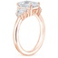 14K Rose Gold Faye Baguette Diamond Ring (1/2 ct. tw.), smallside view
