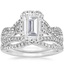 PT Moissanite Entwined Halo Diamond Bridal Set (1/2 ct. tw.), smalltop view