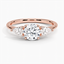 14K Rose Gold Adorned Opera Diamond Ring (1/2 ct. tw.), smalltop view