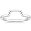 18K White Gold Midi Linear Nesting Ring, smalladditional view 1