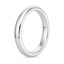 18K White Gold 3mm Comfort Fit Wedding Ring, smallside view