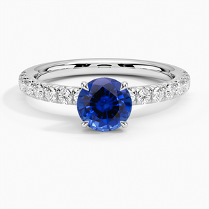 Sapphire Amelie Diamond Ring (1/3 ct. tw.) in 18K White Gold