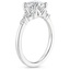 18K White Gold Verbena Diamond Ring, smallside view