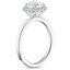 18KW Moissanite Vienna Halo Diamond Ring, smalltop view