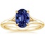18KY Sapphire Reverie Ring, smalltop view
