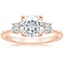 Rose Gold Moissanite Serena Diamond Ring (1/3 ct. tw.)
