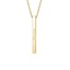 14K Yellow Gold Engravable Vertical Bar Pendant, smalladditional view 1