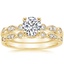18K Yellow Gold Tiara Diamond Bridal Set (1/5 ct. tw.)