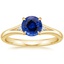 Yellow Gold Sapphire Lena Diamond Ring