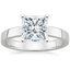 Princess Contemporary Solitaire Engagement Ring 