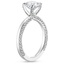 18K White Gold Charlotte Diamond Ring, smallside view