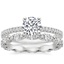 Platinum Tacori Coastal Crescent Pavé Diamond Ring with Tacori Petite Crescent Pavé Eternity Diamond Ring (5/8 ct. tw.)