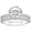 18KW Moissanite Nova Diamond Bridal Set (3/4 ct. tw.), smalltop view