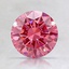 1.27 Ct. Fancy Vivid Pinkish Purple Round Lab Created Diamond