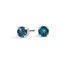 Teal Sapphire Stud Earrings 