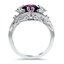 Sculpted Amethyst Engagement Ring, smallside view