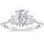Moissanite Stella Diamond Ring in Platinum