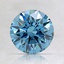 1.34 Ct. Fancy Vivid Blue Round Lab Created Diamond
