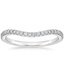 18K White Gold Ava Contoured Diamond Ring (1/4 ct. tw.), smalltop view