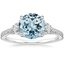 18KW Aquamarine Ava Diamond Ring (1/2 ct. tw.), smalltop view
