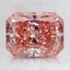 2.25 Ct. Fancy Intense Orangy Pink Radiant Lab Created Diamond