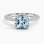 Aquamarine Valencia Diamond Ring (1/3 ct. tw.) in Platinum