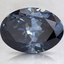 2.45 Ct. Fancy Dark Blue Oval Lab Created Diamond