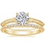 18K Yellow Gold Canela Ring with Adeline Diamond Ring