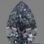 0.44 Ct. Fancy Intense Blue Pear Lab Created Diamond