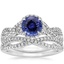 PT Sapphire Entwined Halo Diamond Bridal Set (1/2 ct. tw.), smalltop view