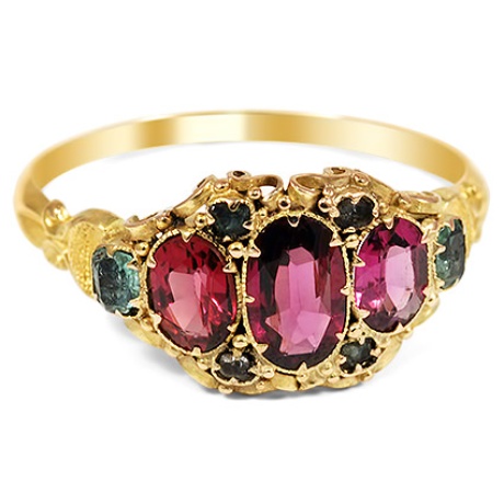 Victorian Garnet Vintage Ring | Azra 