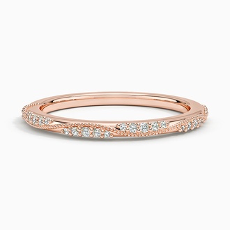 Camellia Milgrain Diamond Ring