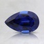 8x5mm Blue Pear Lab Created Sapphire