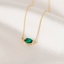 18K Yellow Gold Aspen Lab Emerald Pendant, smalladditional view 1