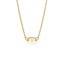 14K Yellow Gold Engravable Initial Necklace, smalladditional view 1